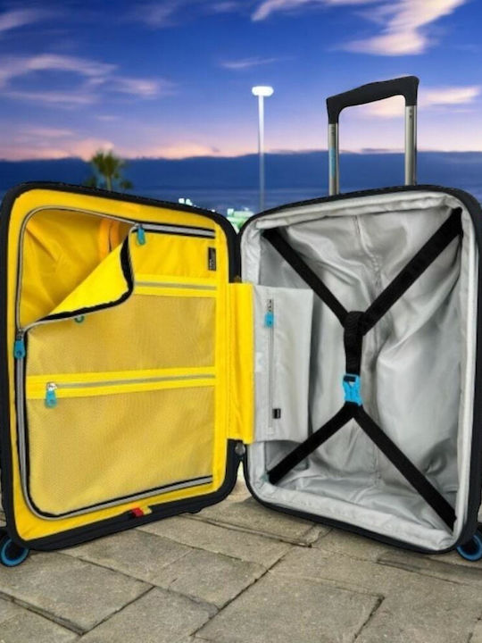 Bg Berlin Hard Travel Suitcases Black with 4 Wheels Set 3pcs
