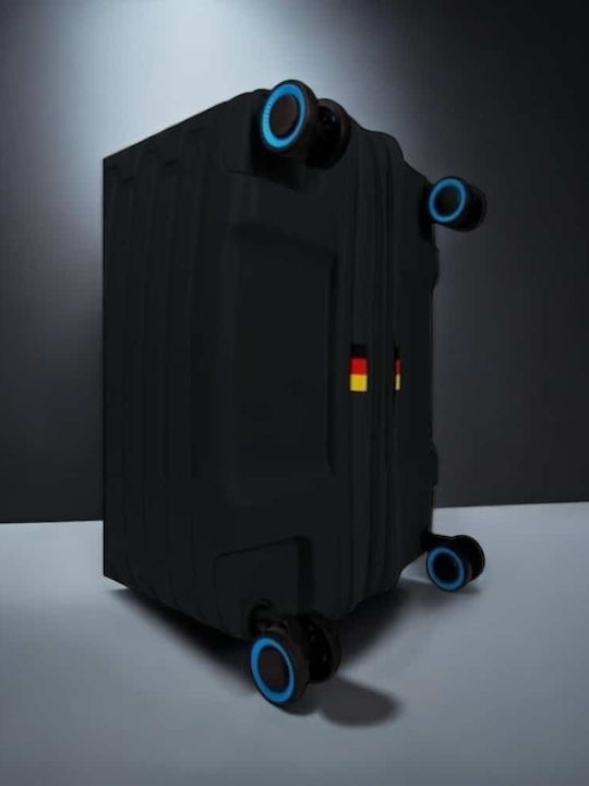Bg Berlin Hard Travel Suitcases Black with 4 Wheels Set 3pcs