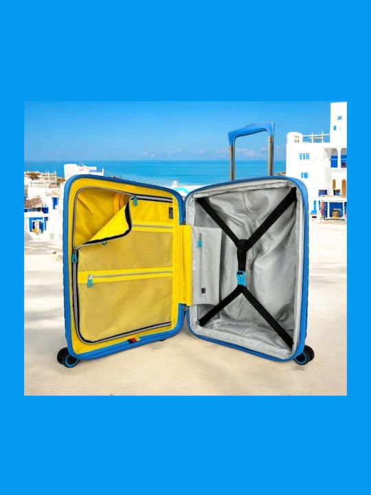 Bg Berlin Expandable Βαλίτσα Ταξιδίου Καμπίνας Σκληρή Soda Blue με 4 Ρόδες Ύψους 54εκ.