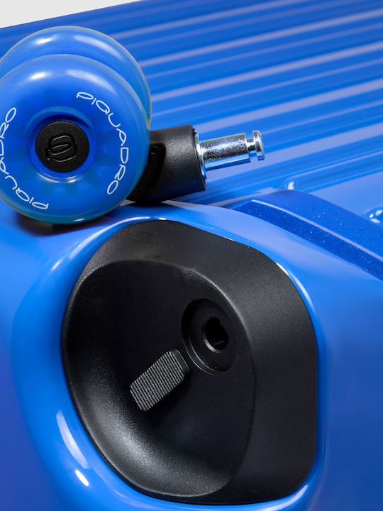 Piquadro Μεσαία Βαλίτσα Ταξιδίου Σκληρή Pop Blue με 4 Ρόδες Ύψους 69εκ.