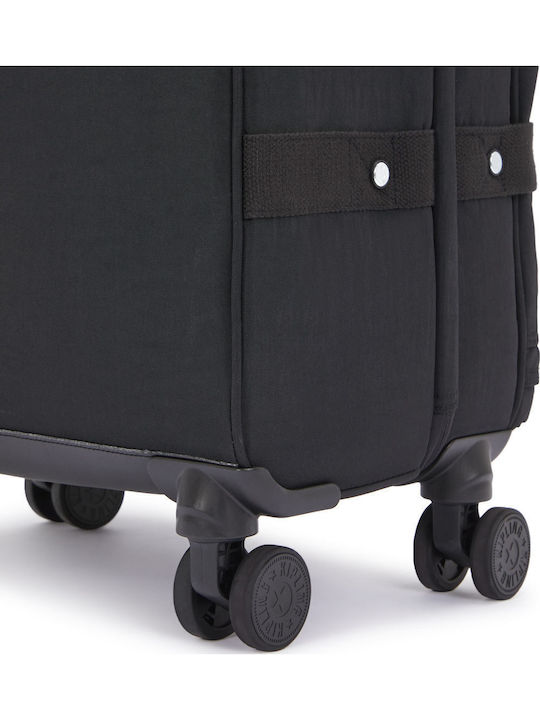 Kipling Spontaneous Medium Fabric Black Suitcase with 4 Wheels Height 66cm