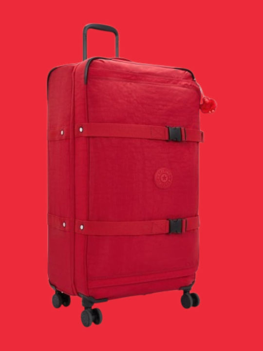 U.S. Polo Assn. Μεγάλη Βαλίτσα Ταξιδίου Ruby Red με 4 Ρόδες Ύψους 78εκ.