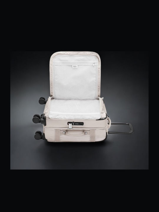 Kipling Spontane Reisegepäck Kabinen Stoff Silber mit 4 Räder Höhe 53cm