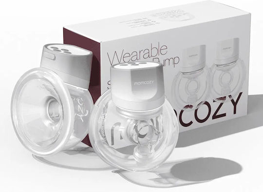 Momcozy Ηλεκτρικό Διπλό Θήλαστρο Μπαταρίας Χωρίς BPA Γκρι 180ml