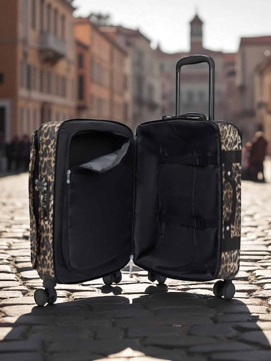 Kipling Spontaneous Koffer Kabine Wild Leopard mit 4 Räder Höhe 55cm