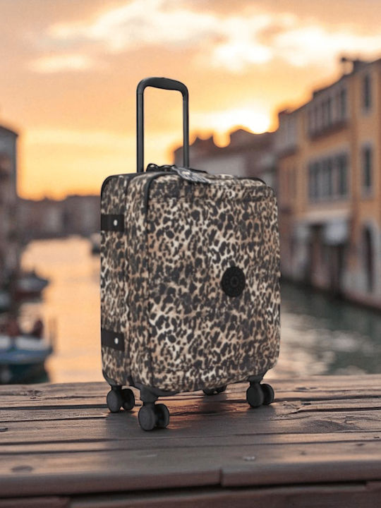 Kipling Spontaneous Koffer Kabine Wild Leopard mit 4 Räder Höhe 55cm