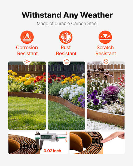 Vevor Metal Garden Hedge in Gray Color