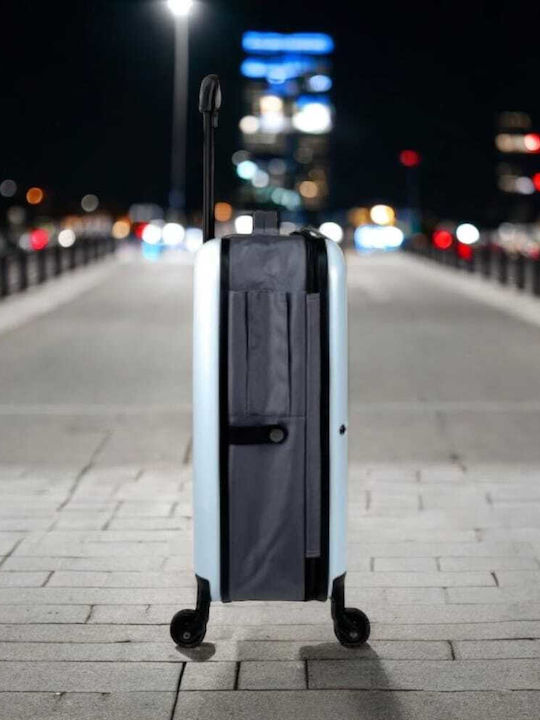 Pegasus Βαλίτσα Ταξιδίου Καμπίνας Σκληρή Sky Blue με 4 Ρόδες Ύψους 55εκ.