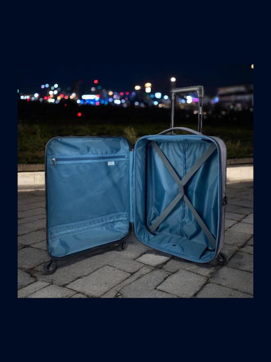 Pegasus Βαλίτσα Ταξιδίου Καμπίνας Σκληρή Sky Blue με 4 Ρόδες Ύψους 55εκ.