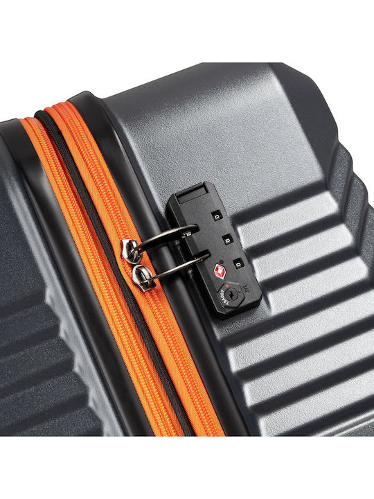 Securitech by Delsey Patrol Μεγάλη Βαλίτσα Ταξιδίου Σκληρή Grey με 4 Ρόδες Ύψους 75.5εκ.