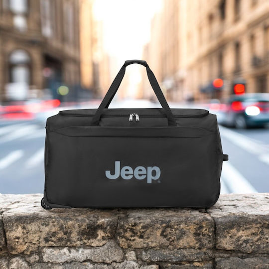 Delsey Jeep Σακ Βουαγιάζ Μαύρο Υφασμάτινο