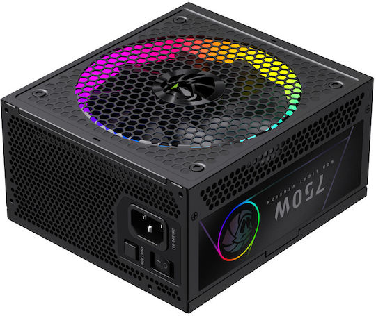 GameMax RGB PRO 750G 750W Μαύρο Τροφοδοτικό Υπολογιστή Full Modular 80 Plus Gold