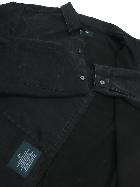 Long Sleeve Denim Blue Overshirt