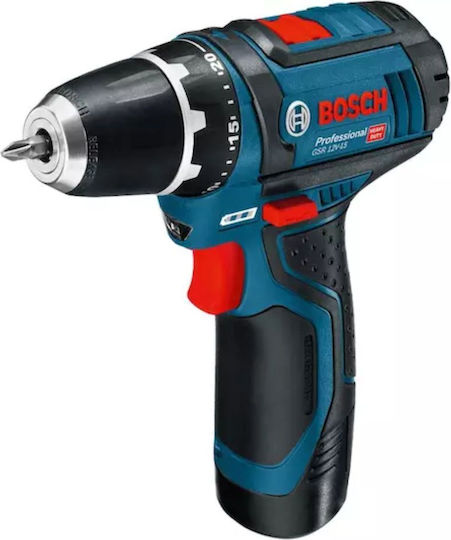 Bosch GSR Set Drill Driver & Angle Wheel 12V with 2 Batteries 2Ah and Case