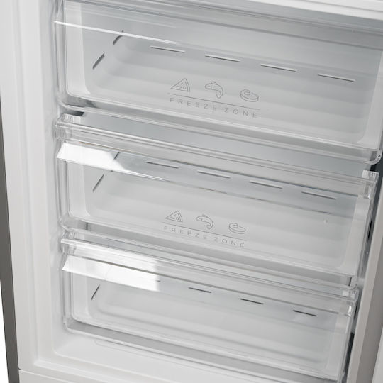 Morris Ψυγειοκαταψύκτης 310lt Total NoFrost Υ188xΠ59.5xΒ63εκ. Inox T73314DBN