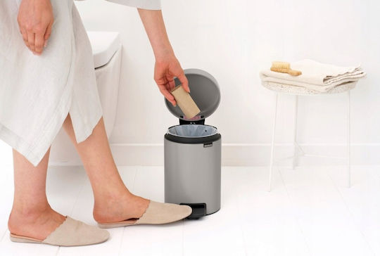 Brabantia Plastic Bathroom Bin 3l Gray