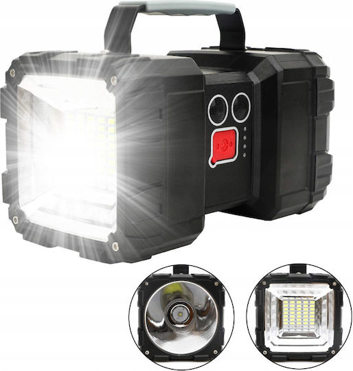 Rechargeable Led Flashlight Powerbank Kraft&dele Kd1249 3 In 1 Usb 800 M
