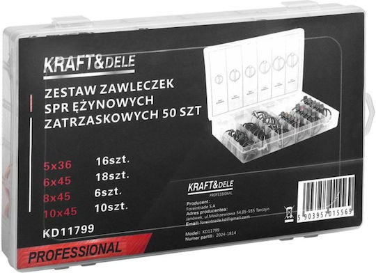 Kraft&Dele Kd11799 Satz mit Sicherungsstiften 50 Stück
