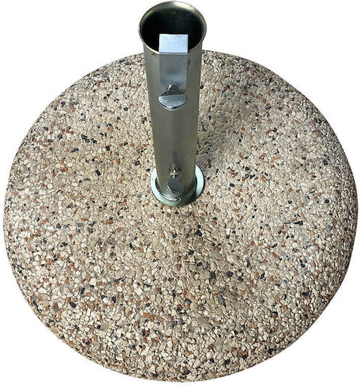 Tesias Group Beton Schirmständer mit Einstellbar Hellblau 60x60x45cm