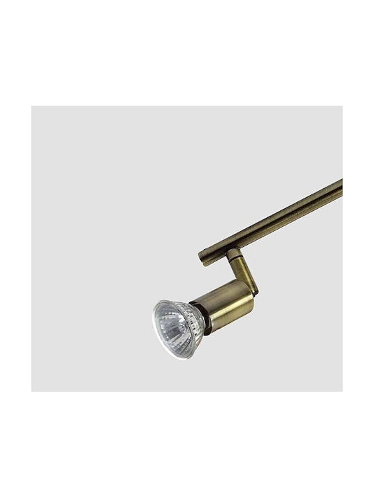 Home Lighting SE 140-BR2 Μονό Σποτ με Ντουί GU10 σε Μπρούτζινο Χρώμα