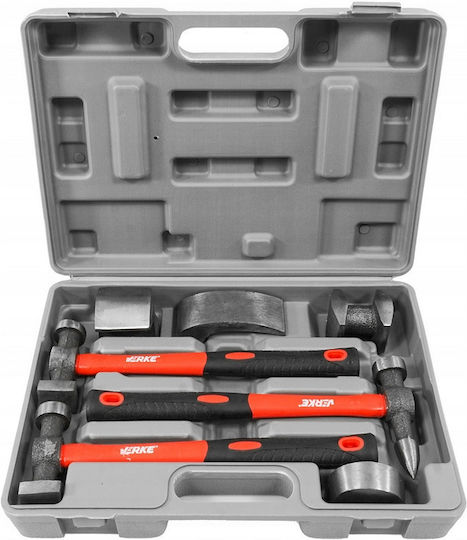 Verke Set De Ciocane Cu Mâner Din Fibră De Sticlă V86224