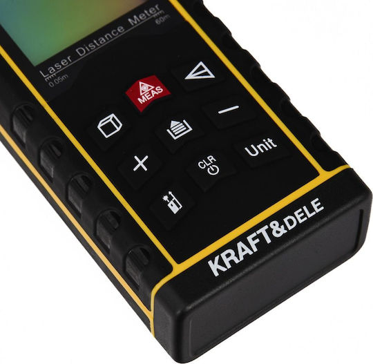 Kraft & Dele Μέτρο Laser KD10406 με Εύρος Μέτρησης 0.05m-60m