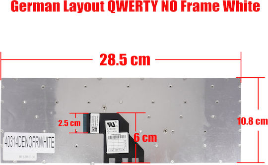Deutsche Tastatur Für Laptop German Laptop Keyboard Sony Vaio Svf Svf14 Svf14e Svf142 Svf143 Svf14n Svf1432 Svf1421 Svf 14e 9z.nadbq.20f De No Frame White Κωδ.40314denofrwhite