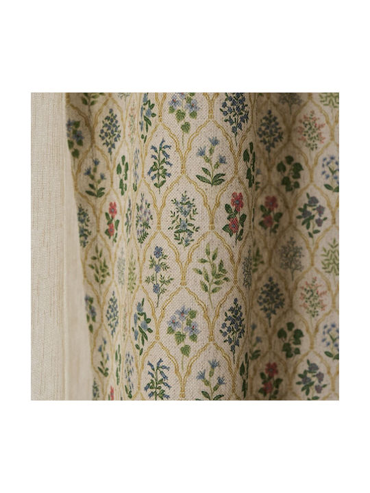 Gofis Home Κουρτίνα με Τρέσα Gofis Πράσινη 130x270εκ.