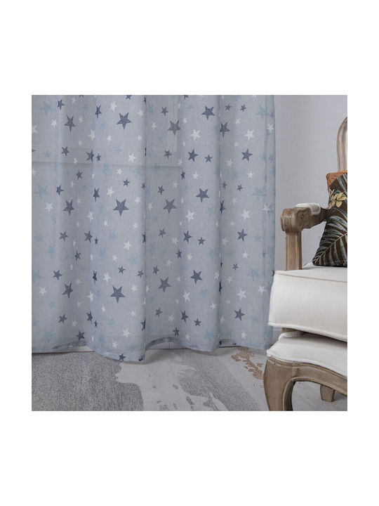 Beauty Home Curtain with Grommets Art 6121 Light Blue 280x280cm