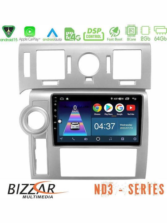Bizzar Car Audio System Hummer H2 2008-2009 Bluetooth USB WiFi GPS Apple CarPlay Android Auto with 9" Touch Screen