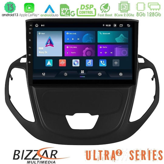 Bizzar Auto-Audiosystem für Ford Transit Kurier 2015-2023 (Bluetooth/USB/WiFi/GPS/Apple-Carplay/Android-Auto) mit Touchscreen 9"