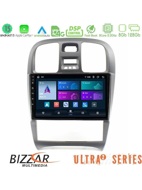 Bizzar Car Audio System for Hyundai Sonata 2001-2005 (Bluetooth/USB/WiFi/GPS/Apple-Carplay/Android-Auto) with Touch Screen 9"