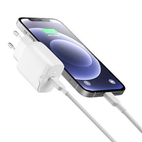 Alogic Ladegerät ohne Kabel GaN mit USB-C Anschluss 20W Stromlieferung Weißs (WC1X20-EU)