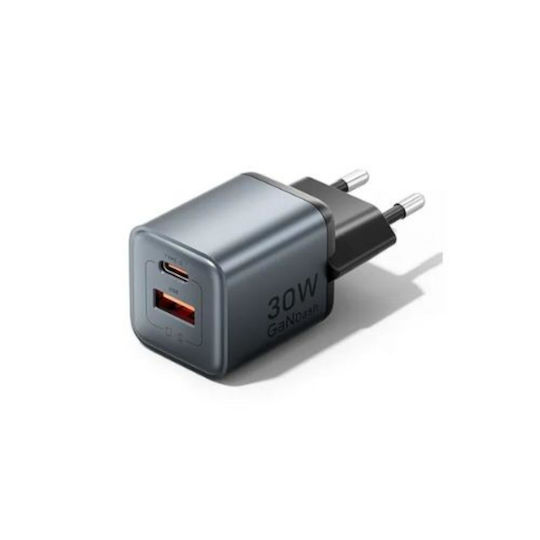 Vention Vention GaN Wireless Charger with USB-A and USB-C Ports 30W Power Delivery Quick Charge 3.0 Gray