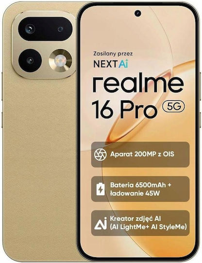 Realme 16 Pro 5G Dual SIM (8GB/256GB) Gold