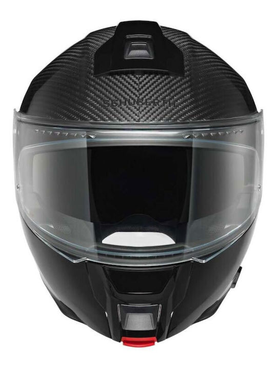 C5 Carbon Gloss Motorcycle Helmet Flip-Up ECE 22.06 1460g with Pinlock and Sun Visor