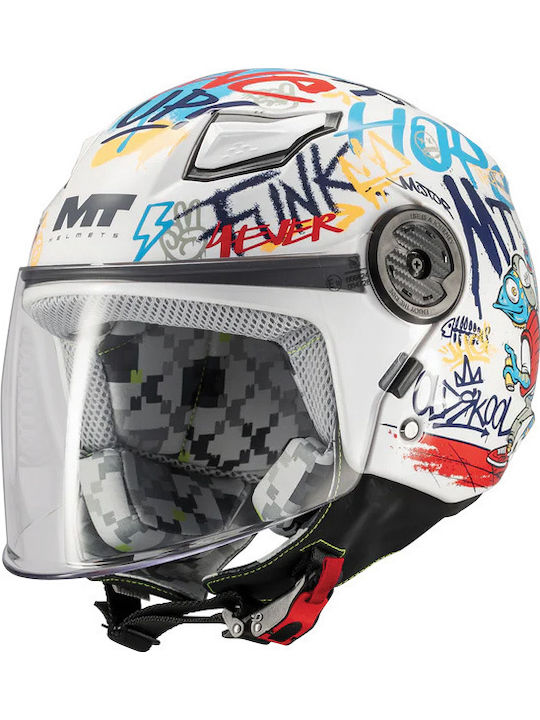 MT Lite Crew Παιδικό Jet DOT / ECE 22.06 A5 White Gloss MT Lite Crew Παιδικό Jet DOT / ECE 22.06 A5 White Gloss