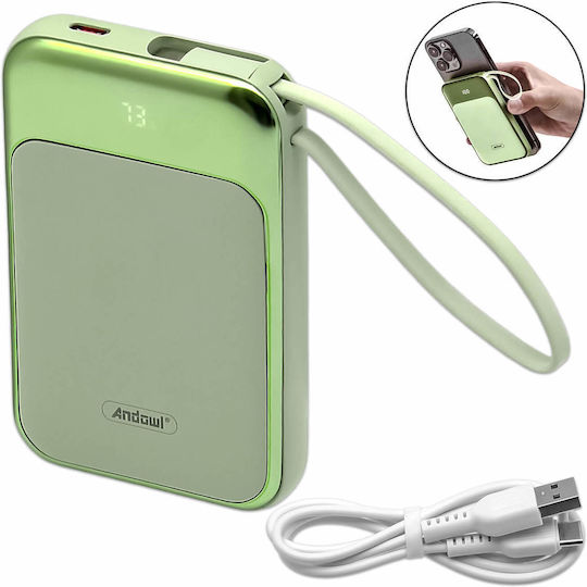 Andowl Q-CD702 Power Bank 15000mAh with USB-C Port White