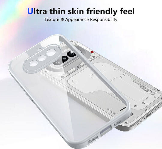 Farbe Rahmen Rückseite Kunststoff Grau (Nichts Phone (4a))