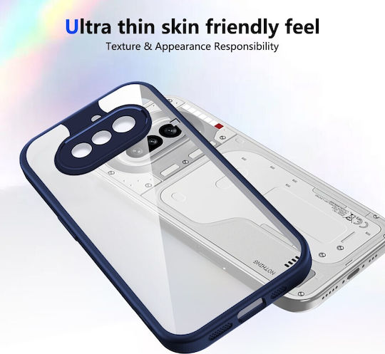 Farbe Rahmen Rückseite Kunststoff Blau Nothing Phone (4a)