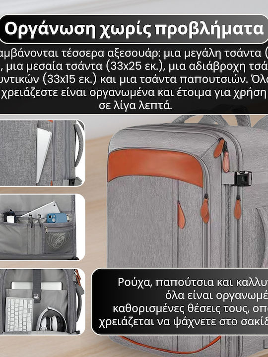 Herrentasche Schulter / Crossbody Gray