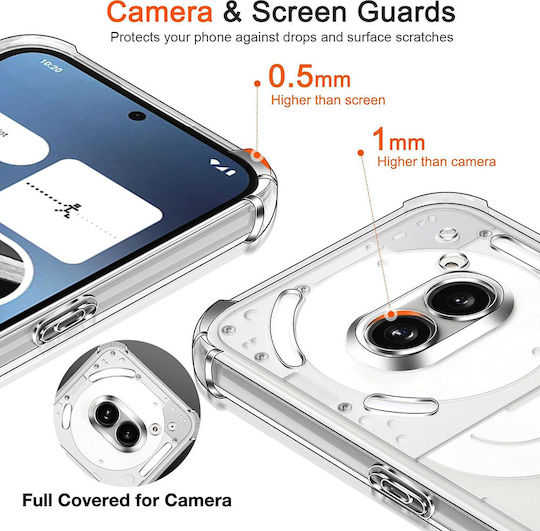 Techsuit Silikon Stoßstange Transparent Für Nothing Phone (4a)