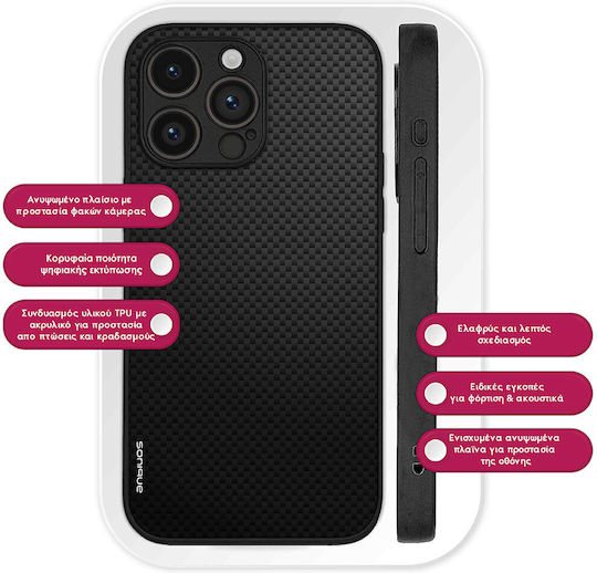 Калъф Sonique Carbon Series Motorla Moto G55 5g Черен 01