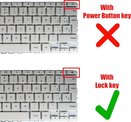 Spanish Laptop Keyboard For HP Chromebook X360 11-ae 11-ae010nr 11-ae020nr 921809-001 921809-251 921809-171 921809-dh1 Nsk-xf0sq Es No Frame White Code 41420esnofrwhite