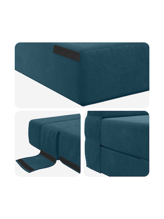 Vielseitiger Sitzsack Kanape Blau 190x100x15cm