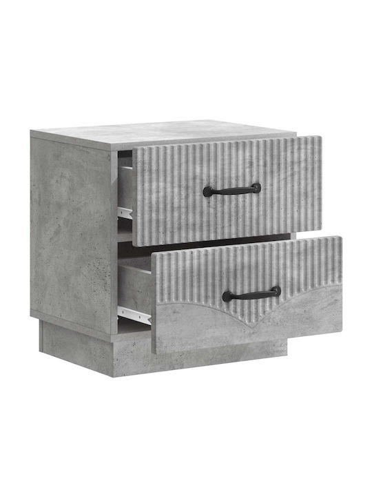 Wooden Gray Bedside Table 43x34.5x44.5cm