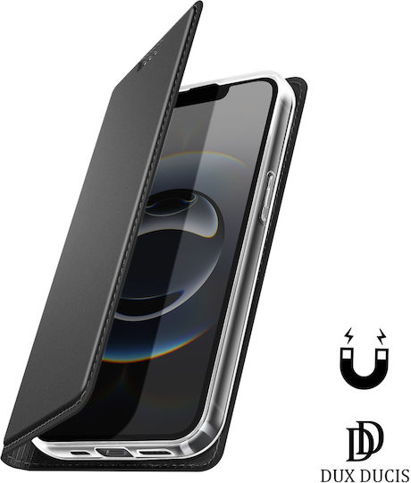 Husă Dux Ducis Iphone 17e Suport Card Stand Video Închidere Magnetică Neagră