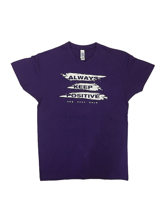 T-shirt Μωβ