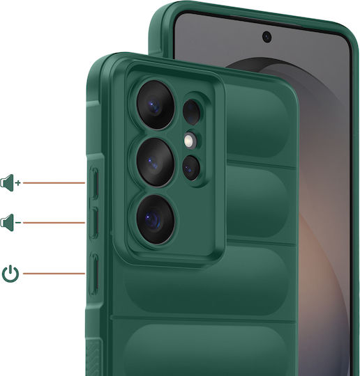 Amorus Case Galaxy S26 Ultra Soft Shockproof Compatible Qi Wireless Charging Green