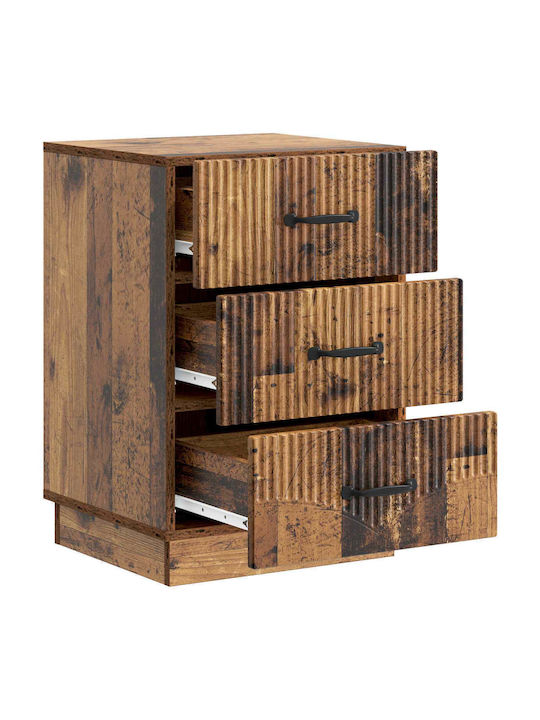 Brown Wooden Bedside Table 43x41x63.5cm